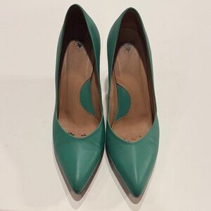 John Fluevog Teal Women's Heels